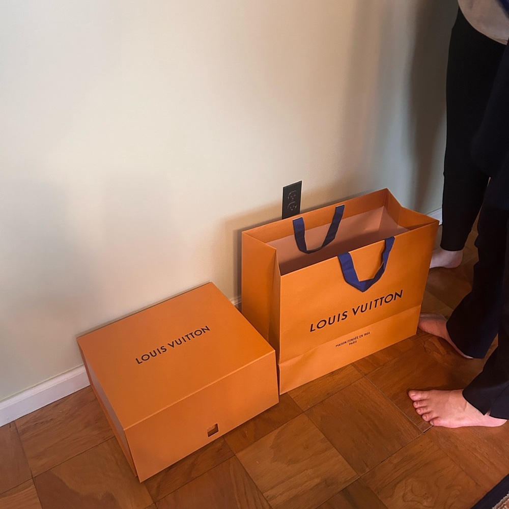 Louis Vuitton Shopping Bag, Box, and Ribbon